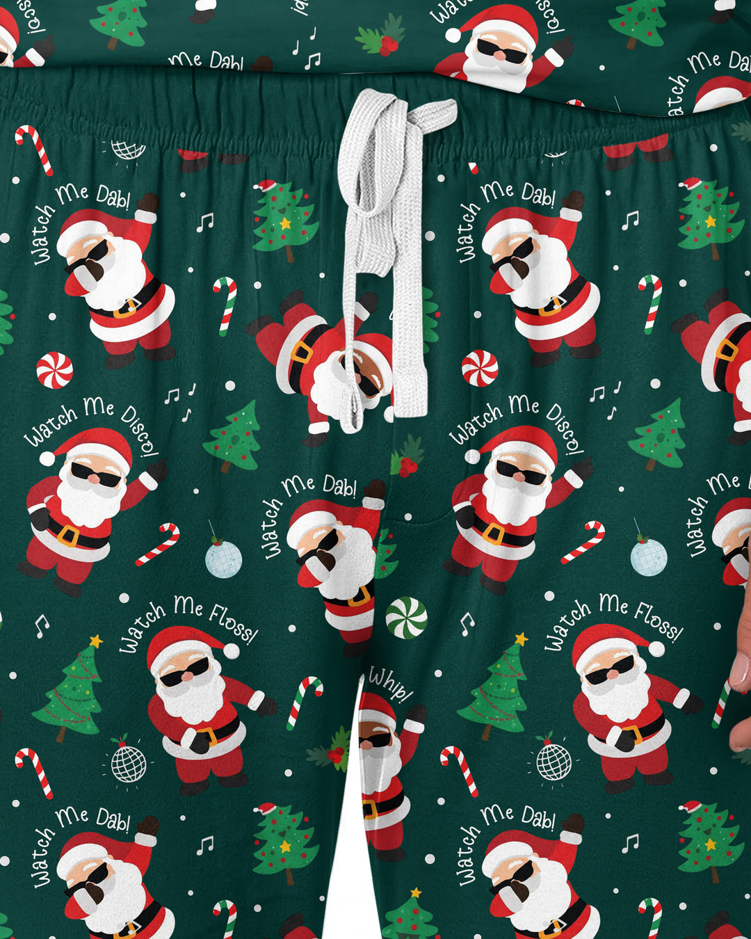 Santa's Christmas Dance Party Bamboo Men's Pajama Set