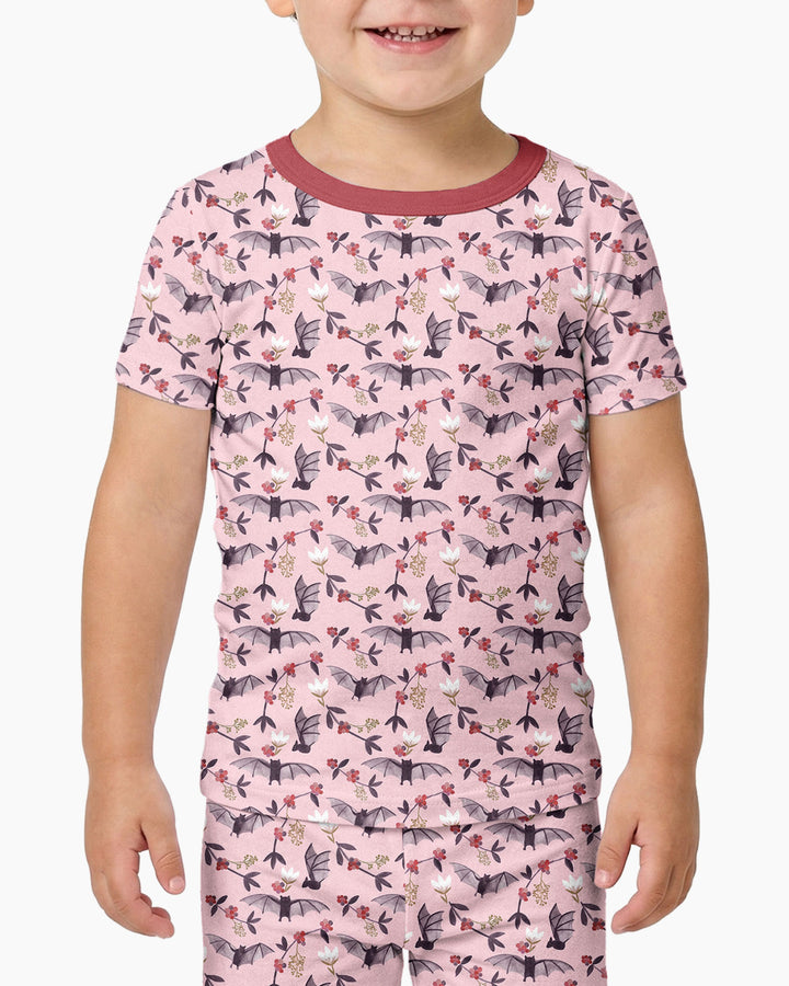 Fruit Bats Bamboo Two Piece Short Sleeve Pajama Set