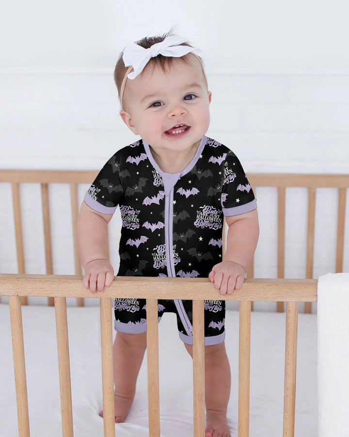 Halloween Butterflies Bamboo Shorty Zippy