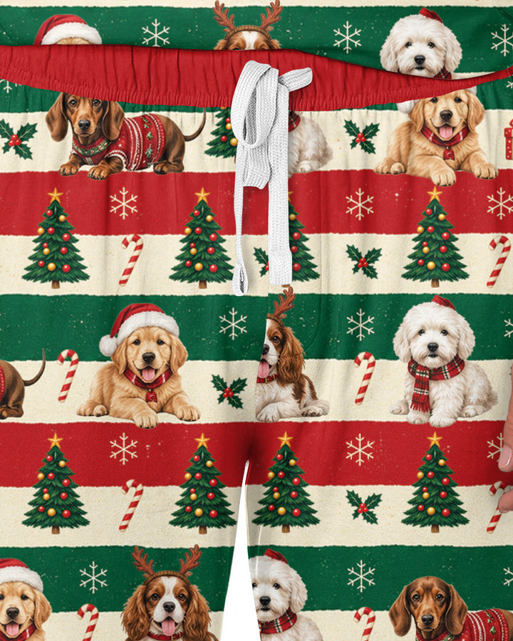 Dog Lover Christmas Bamboo Men's Pajama Set