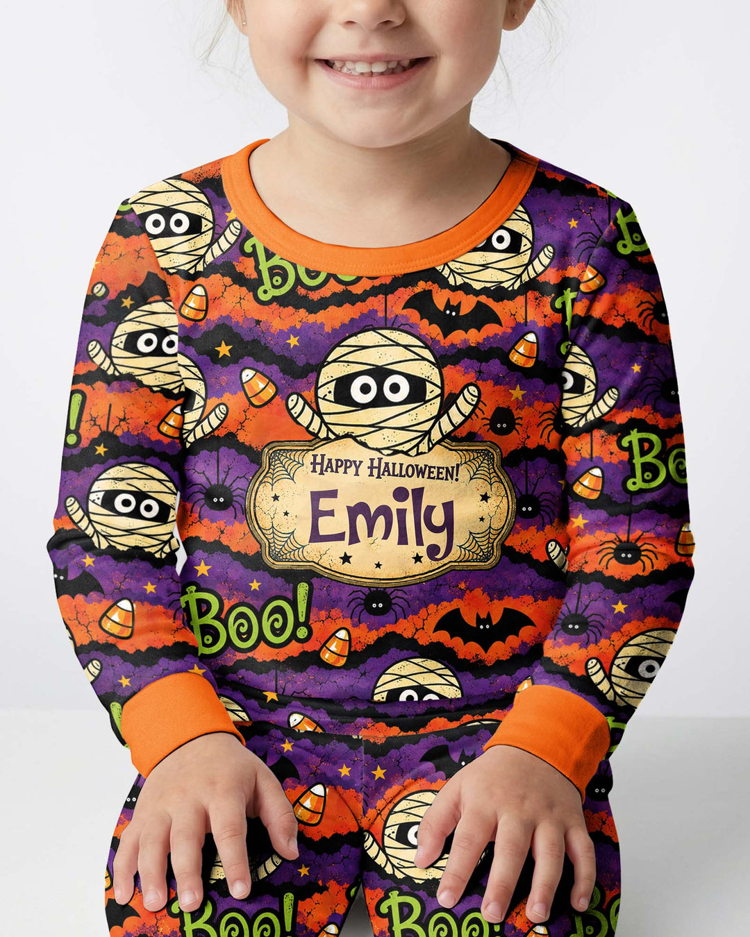 Boo Boo Halloween Bamboo Two Piece Long Sleeve Pajama Set