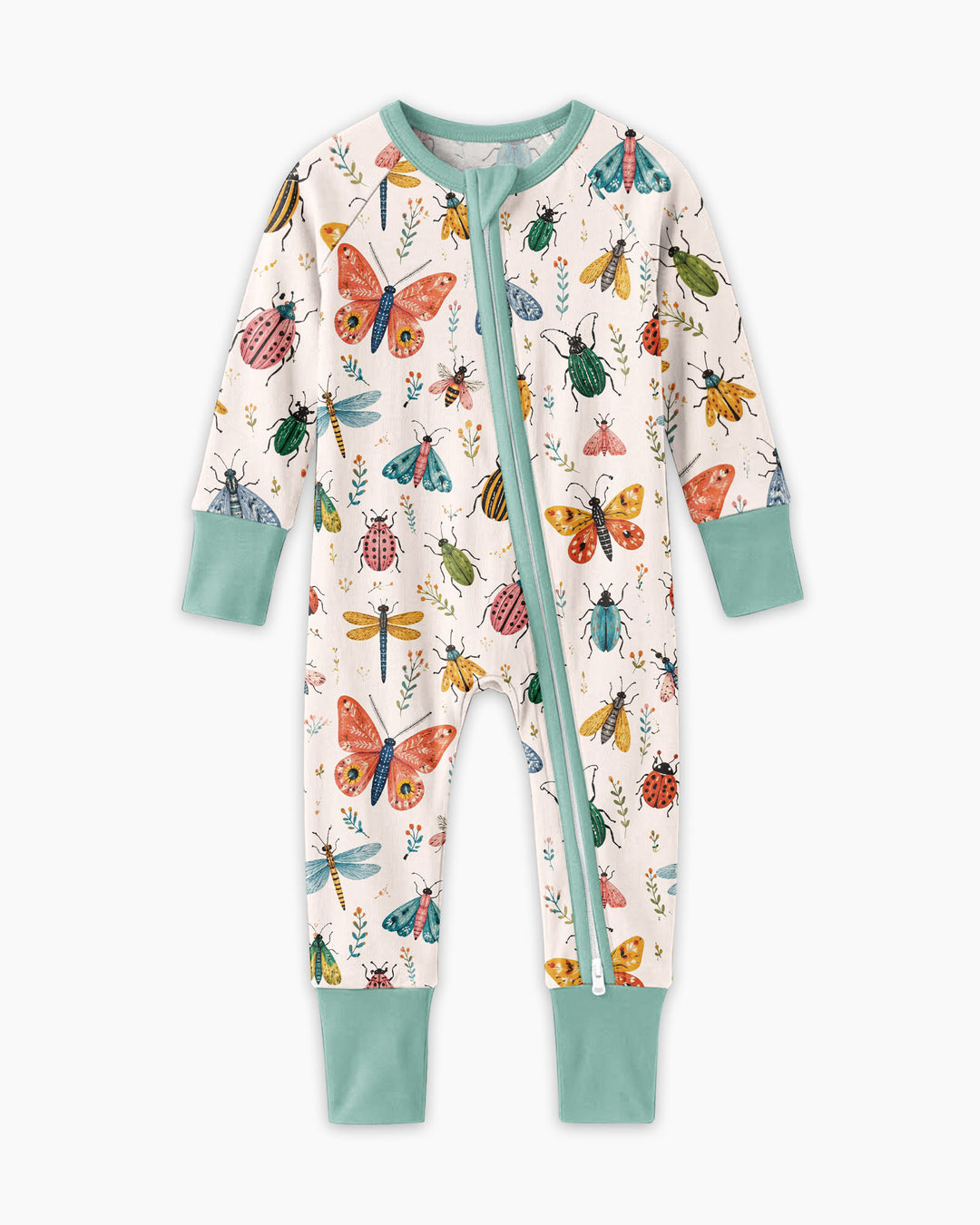 Folk Art Insects Bamboo Convertible Zippy