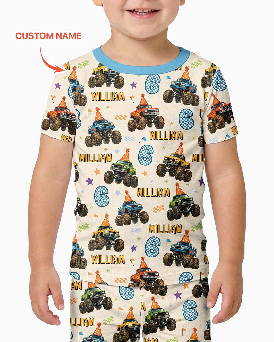 CUSTOM Template Bamboo Two Piece Short Sleeve Pyjamas Set