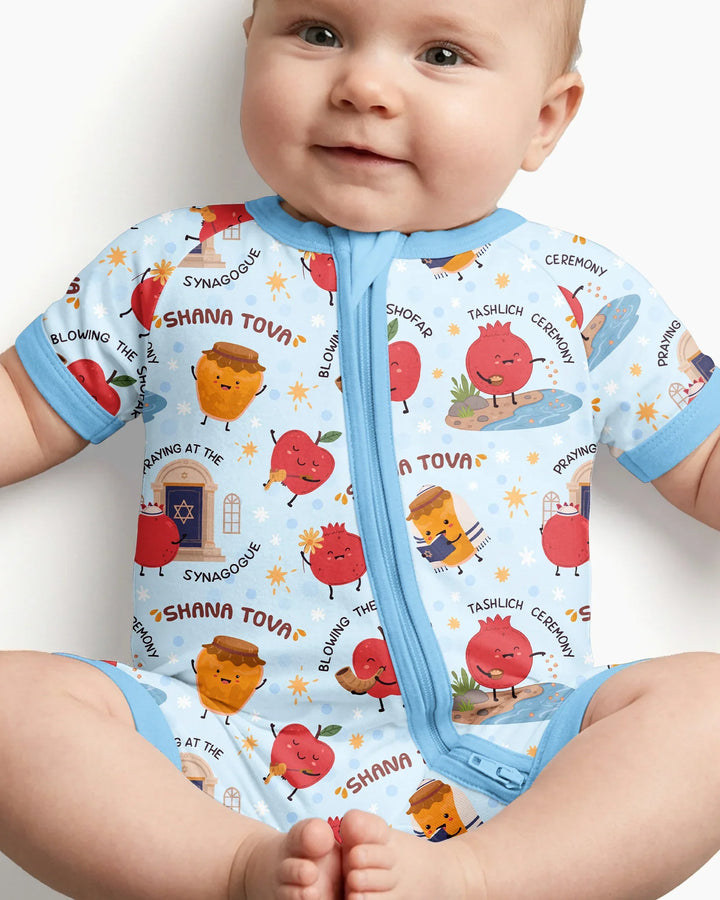 Sweet Sacred Moments Family Matching Bamboo Shorty Zippy