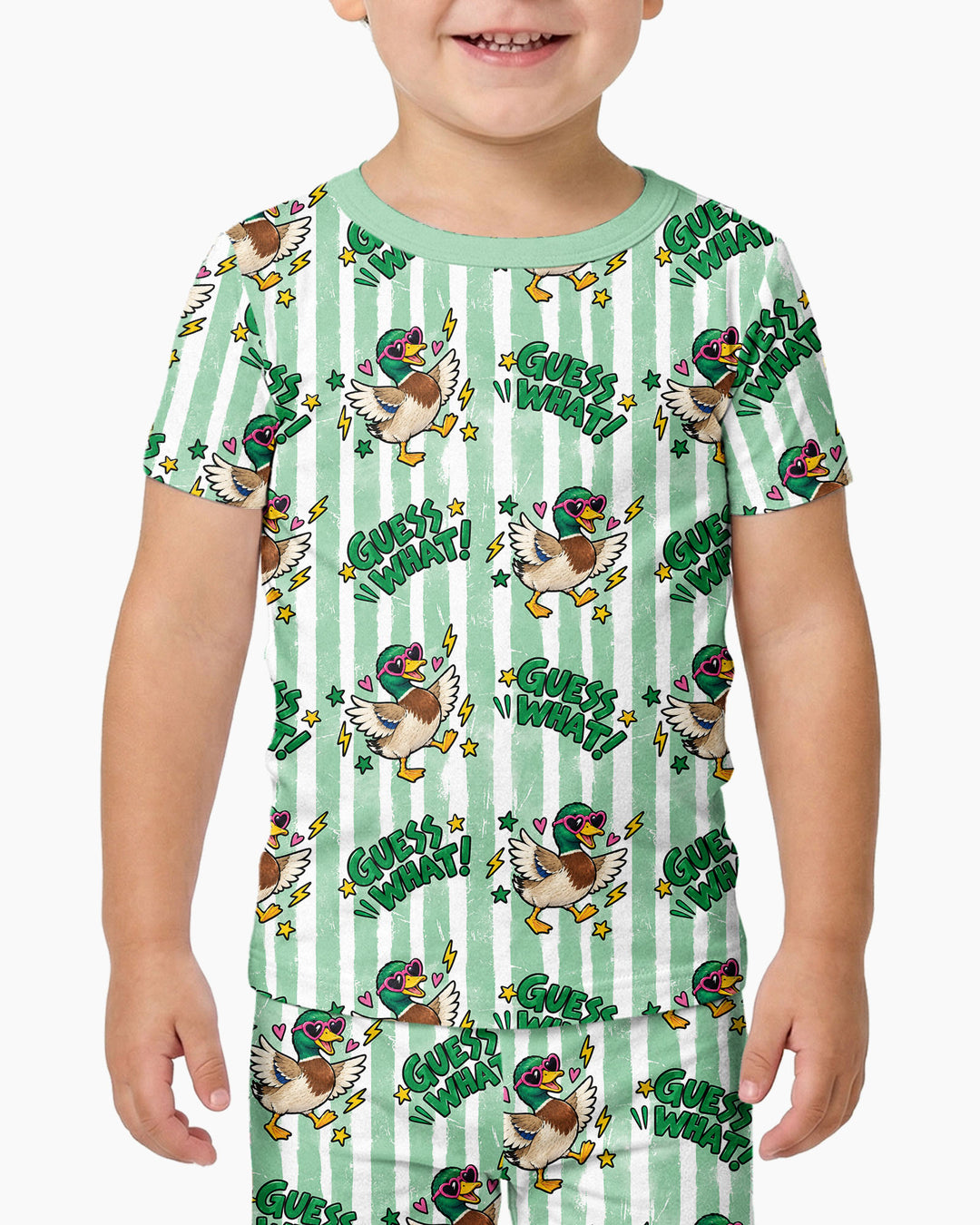 Guess What Mallard Butt Bamboo Two Piece Short Sleeve Pajama Set