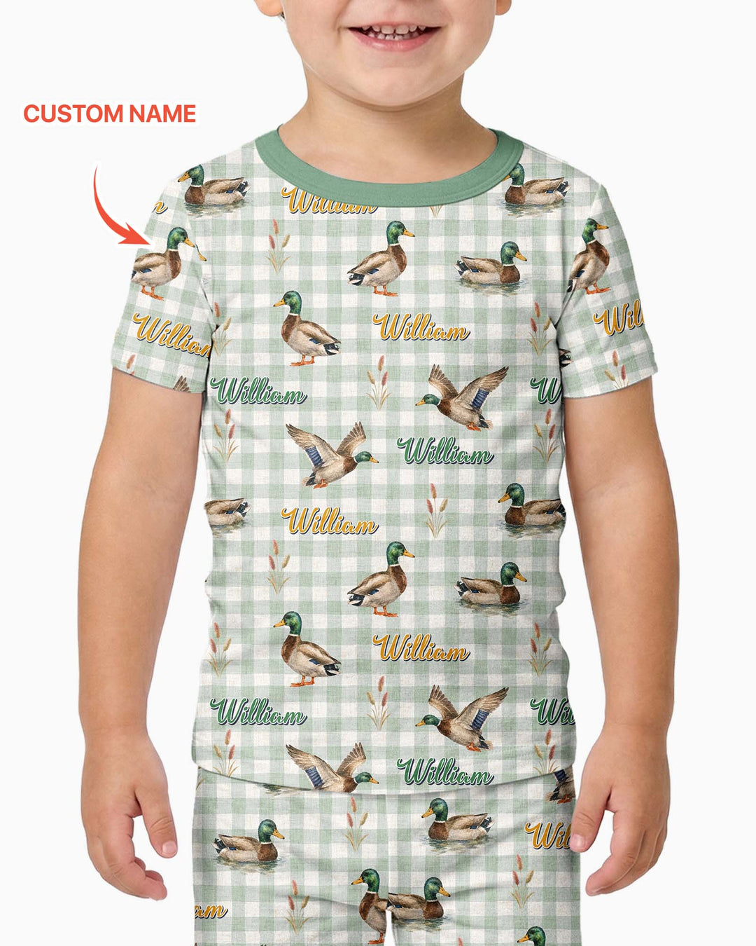 CUSTOM Template Bamboo Two Piece Short Sleeve Pyjamas Set