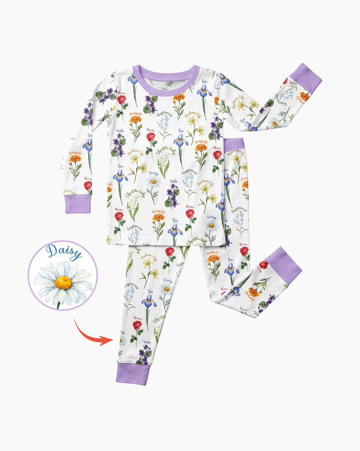 Marian Garden Bamboo Two Piece Long Sleeve Pajama Set