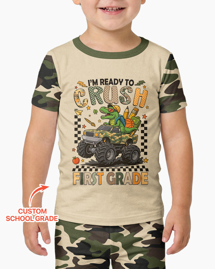 CUSTOM Template Bamboo Two Piece Short Sleeve Pyjamas Set