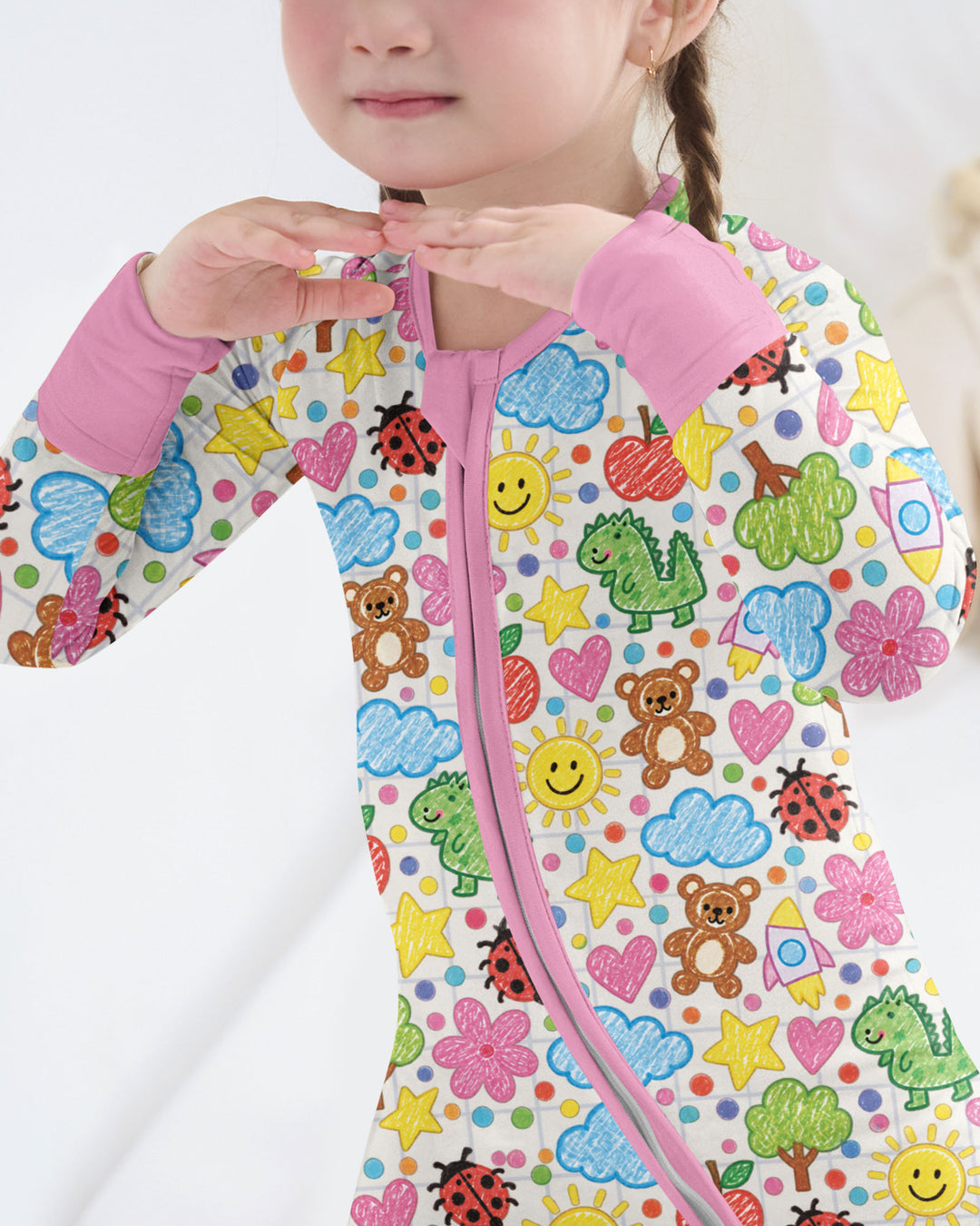 Baby Cute Draw Bamboo Convertible Zippy