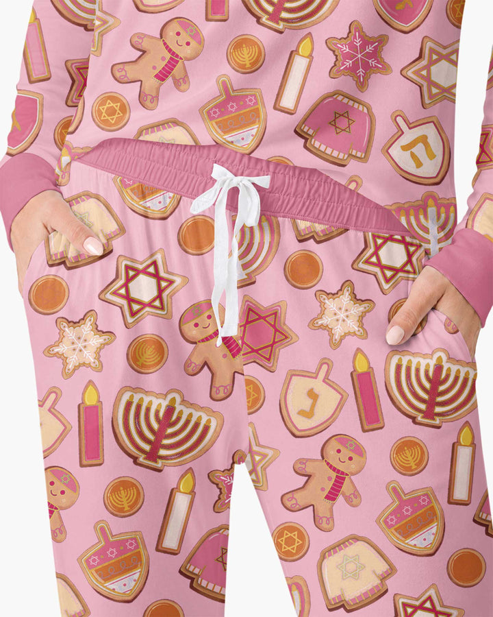 Hanukkah Cookies Bamboo Women Pajama Set