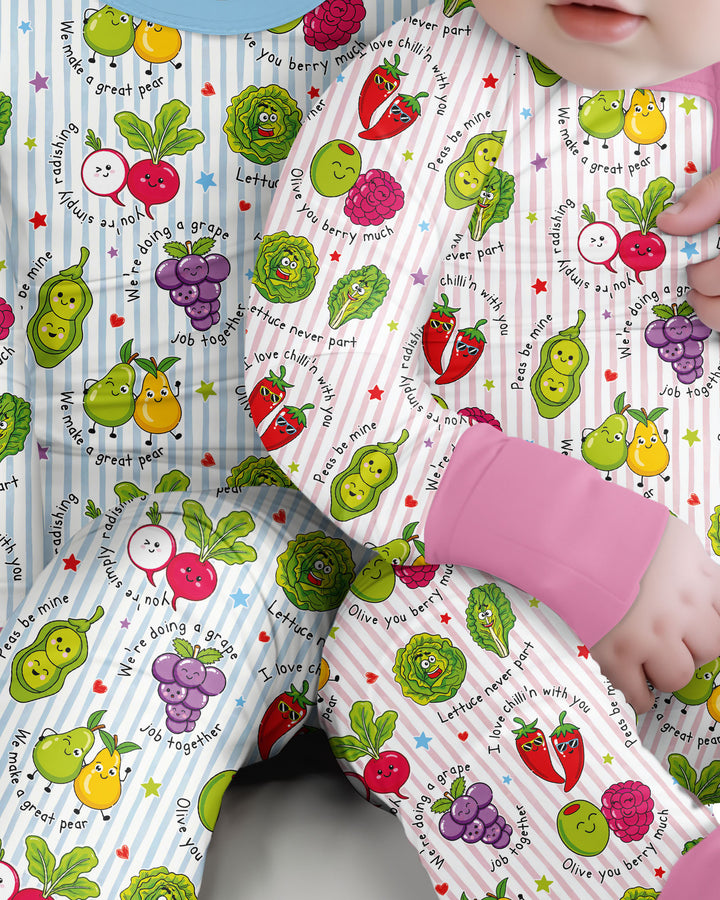 Fruits And Vegetables Love Puns Bamboo Convertible Zippy