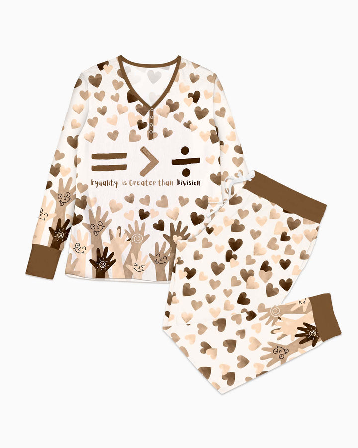 Equality Is Better Than Division Bamboo Women Pajama Set
