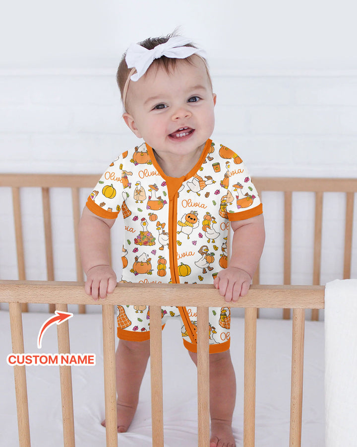 Fall Silly Goose Bamboo Shorty Zippy
