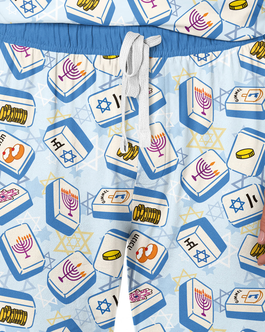 Hanukkah Mahjong Club Bamboo Men's Pajama Set