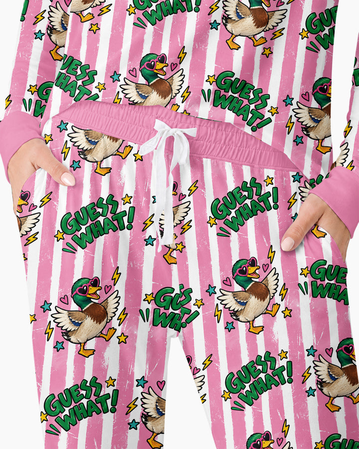 Guess What Mallard Butt Bamboo Women Pajama Set