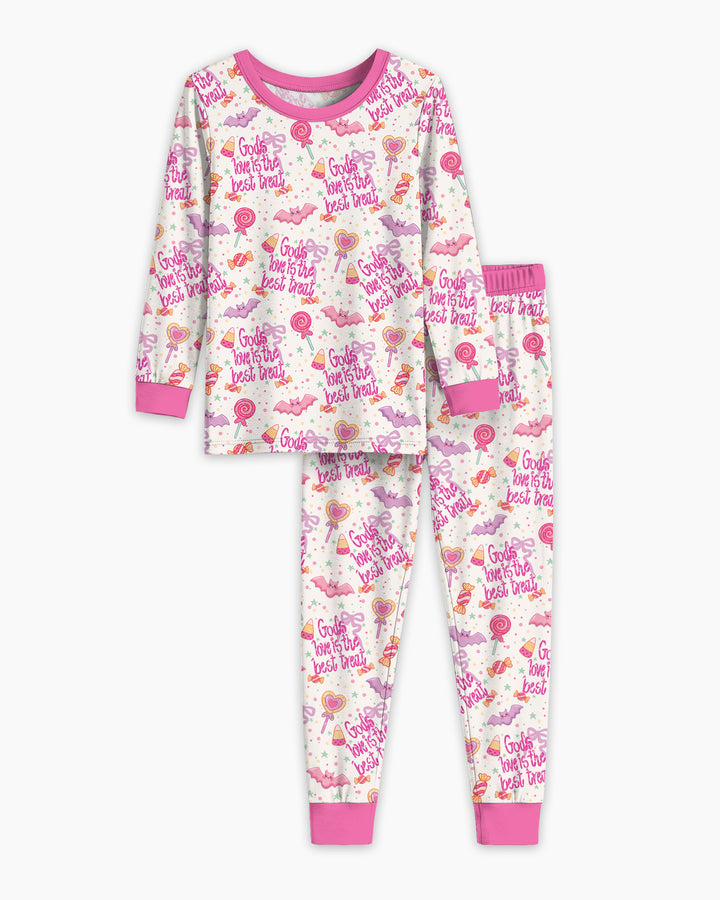 God's Love Is The Best Treat Bamboo Two Piece Long Sleeve Pajama Set