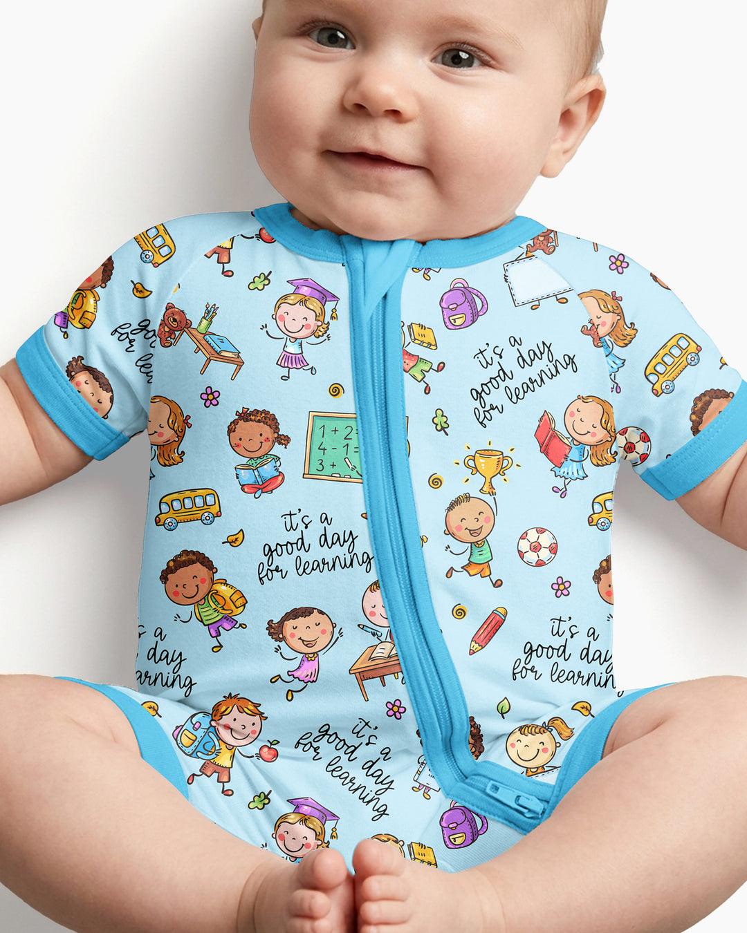 Little Learners Adventure Bamboo Shorty Zippy