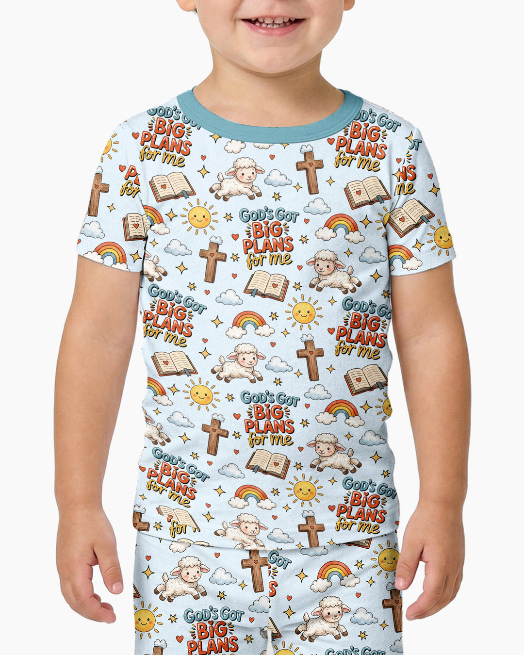 God's Got Big Plans For Me Bamboo Two Piece Short Sleeve Pajama Set