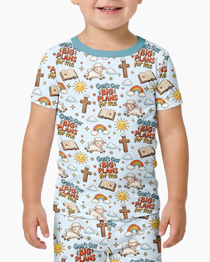 God's Got Big Plans For Me Bamboo Two Piece Short Sleeve Pajama Set