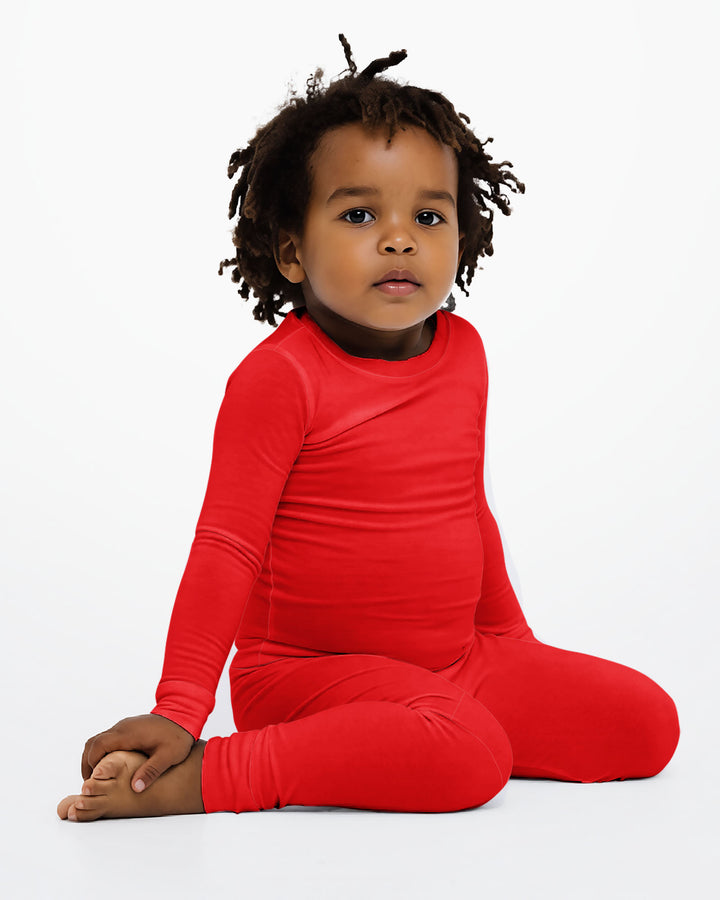 Crimson Bamboo Two Piece Pajama Set