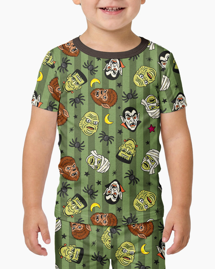 Creepy Crew Family Matching Bamboo Two Piece Short Sleeve Pajama Set