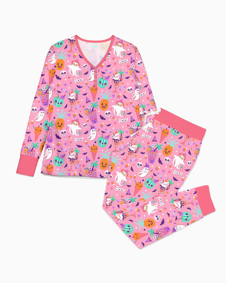 Summerween Doodles Bamboo Women Pajama Set