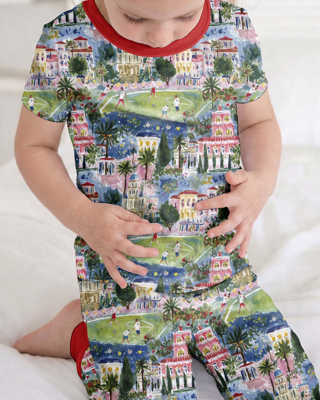 Soccer Tour 2026 Bamboo Two Piece Short Sleeve Pajama Set