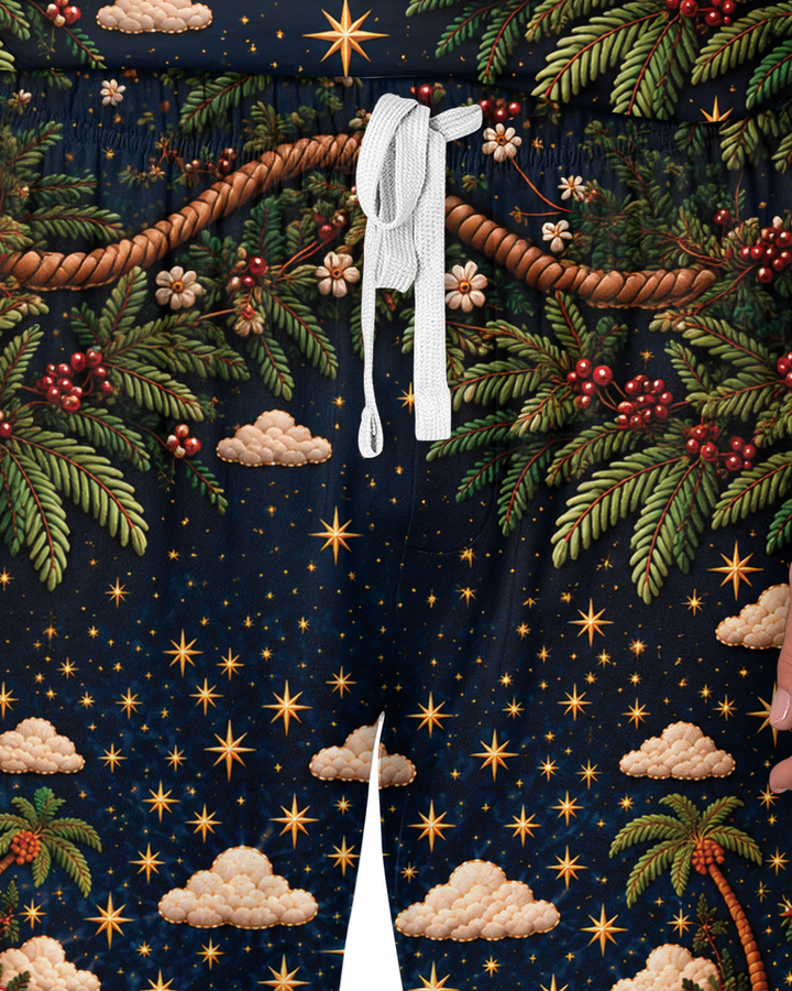 O Holy Night Family Matching Bamboo Men's Pajama Set