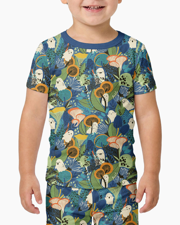 Ghost Forest Bamboo Two Piece Short Sleeve Pajama Set