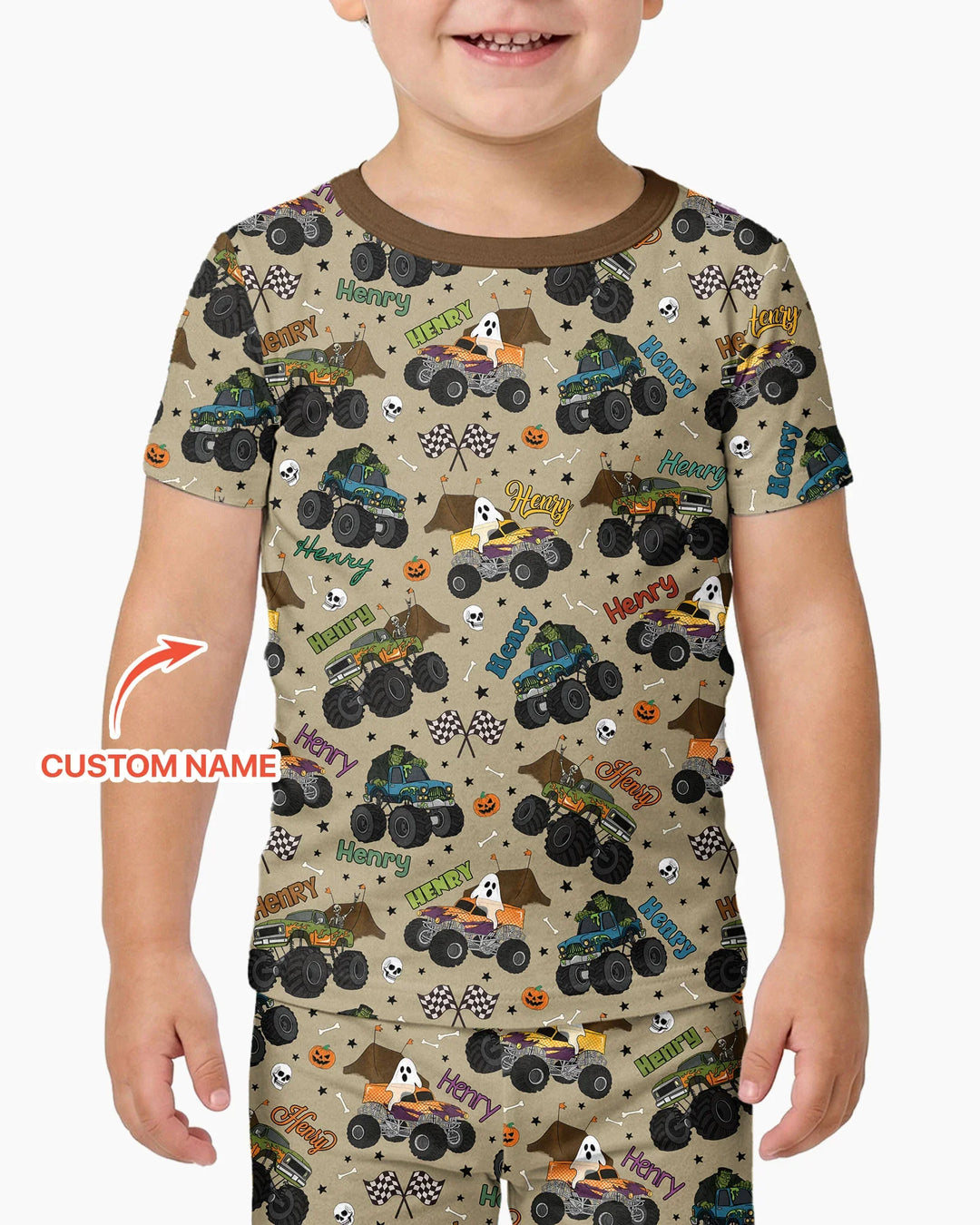 CUSTOM Template Bamboo Two Piece Short Sleeve Pyjamas Set