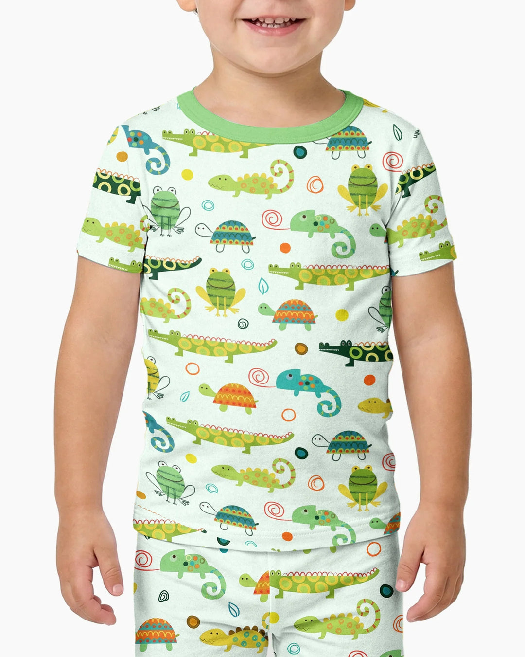 Swamp Buddies Bamboo Two Piece Short Sleeve Pajama Set