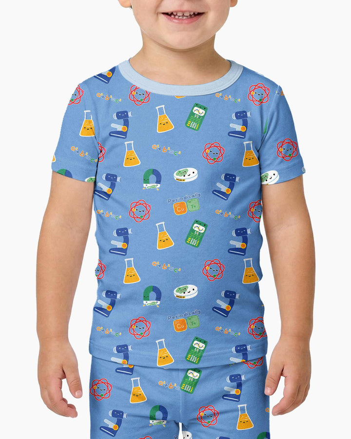 Scientist Lover Family Matching Bamboo Two Piece Short Sleeve Pajama Set