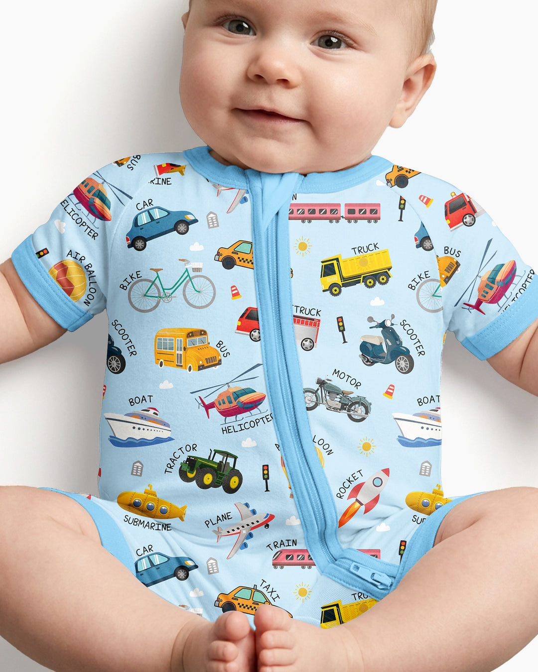 Vehicle Vocabulary Bamboo Shorty Zippy