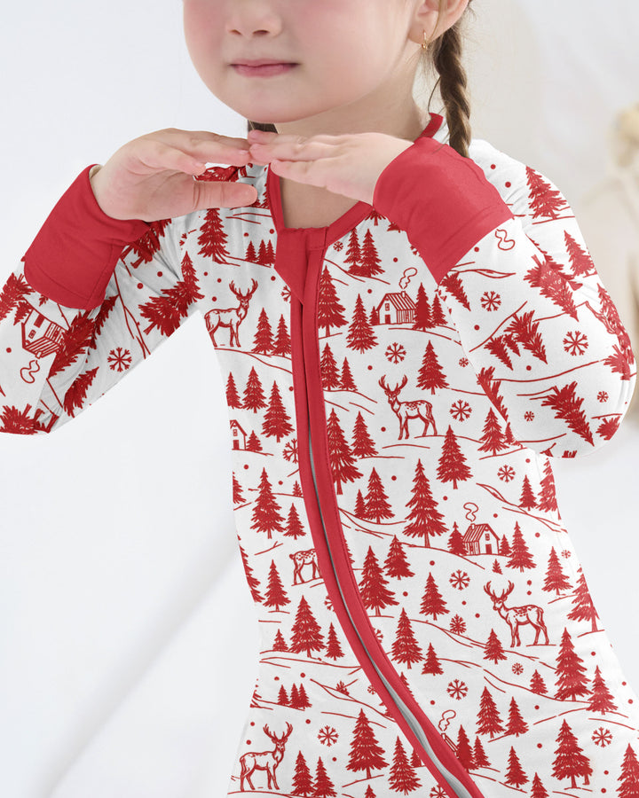 North Pole Train Bamboo Convertible Zippy