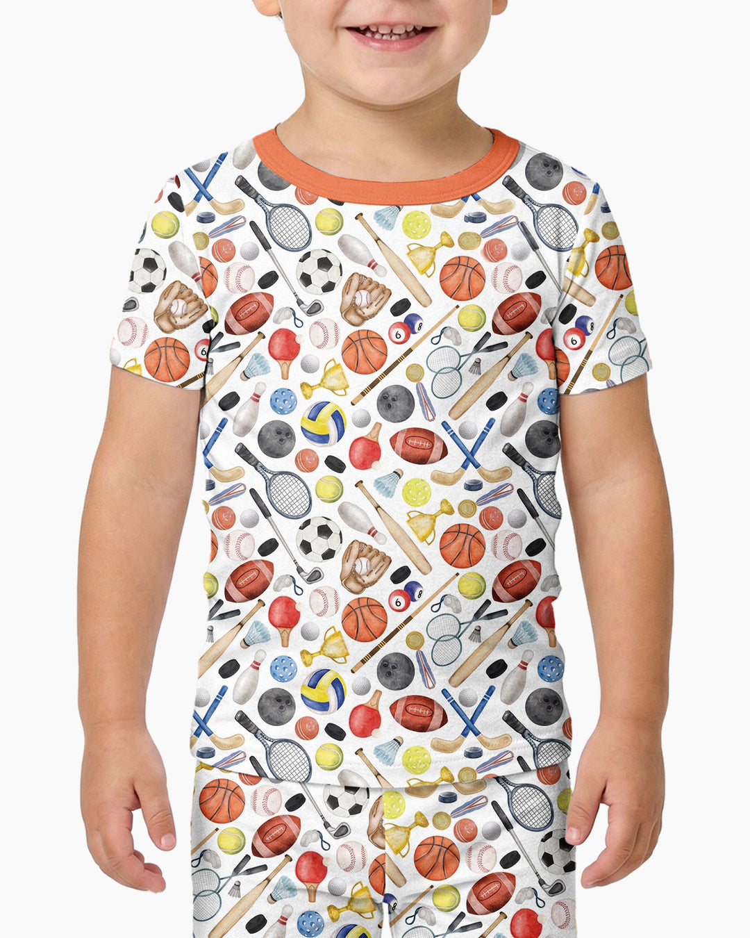 So Much Fun with Sports Bamboo Two Piece Short Sleeve Pajama Set