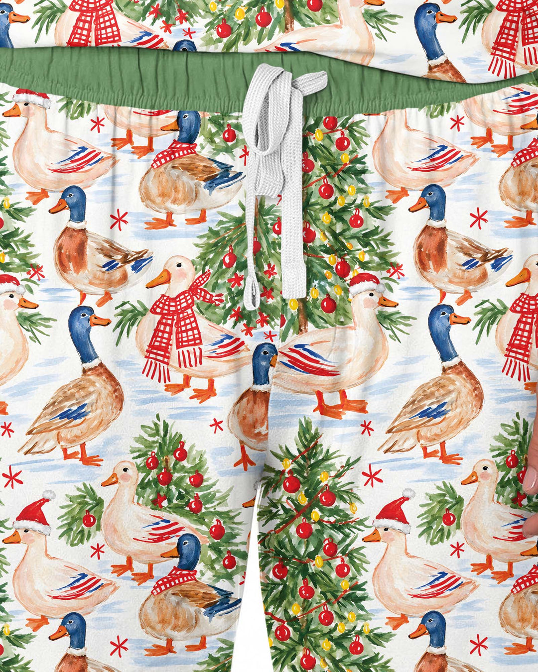 Christmas and Duck Bamboo Men's Pajama Set