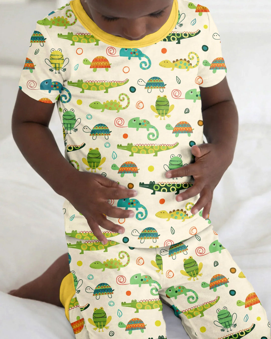 Swamp Buddies Bamboo Two Piece Short Sleeve Pajama Set