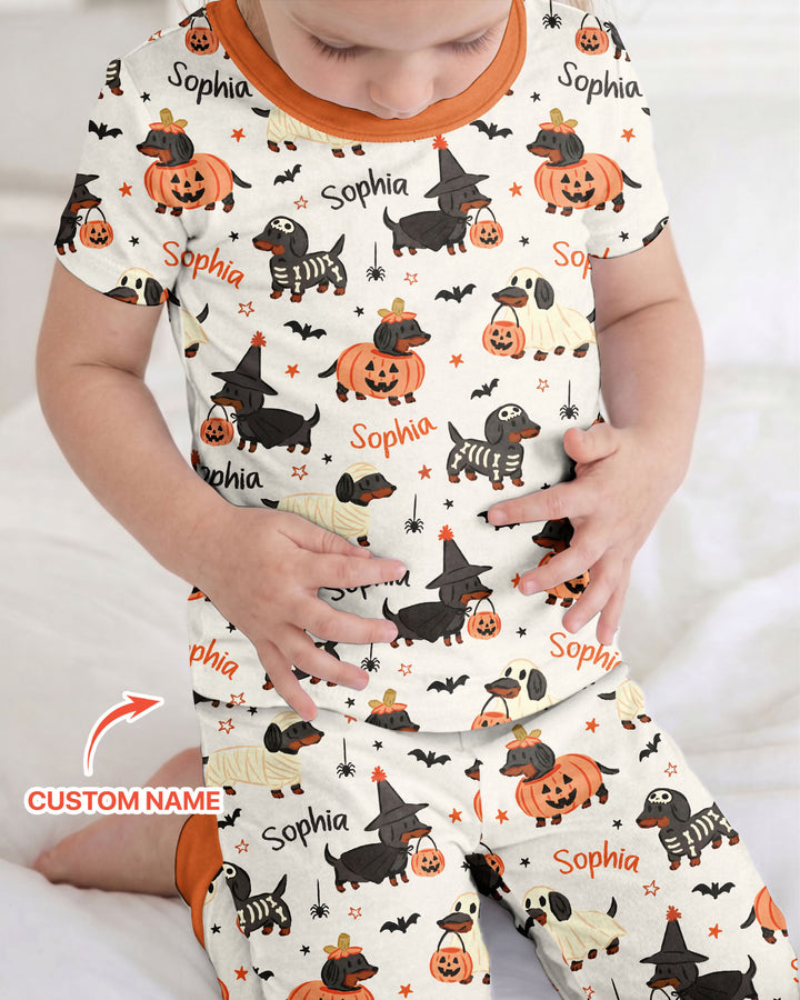 CUSTOM Template Bamboo Two Piece Short Sleeve Pyjamas Set