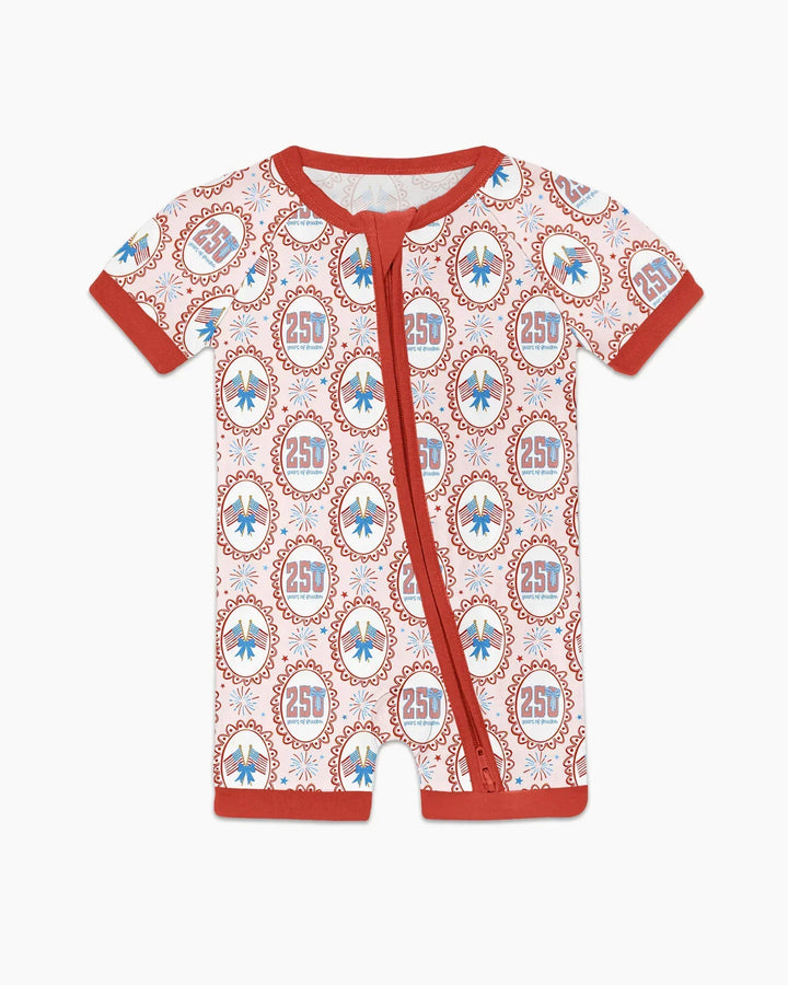 Patriotic Coquette Bamboo Shorty Zippy