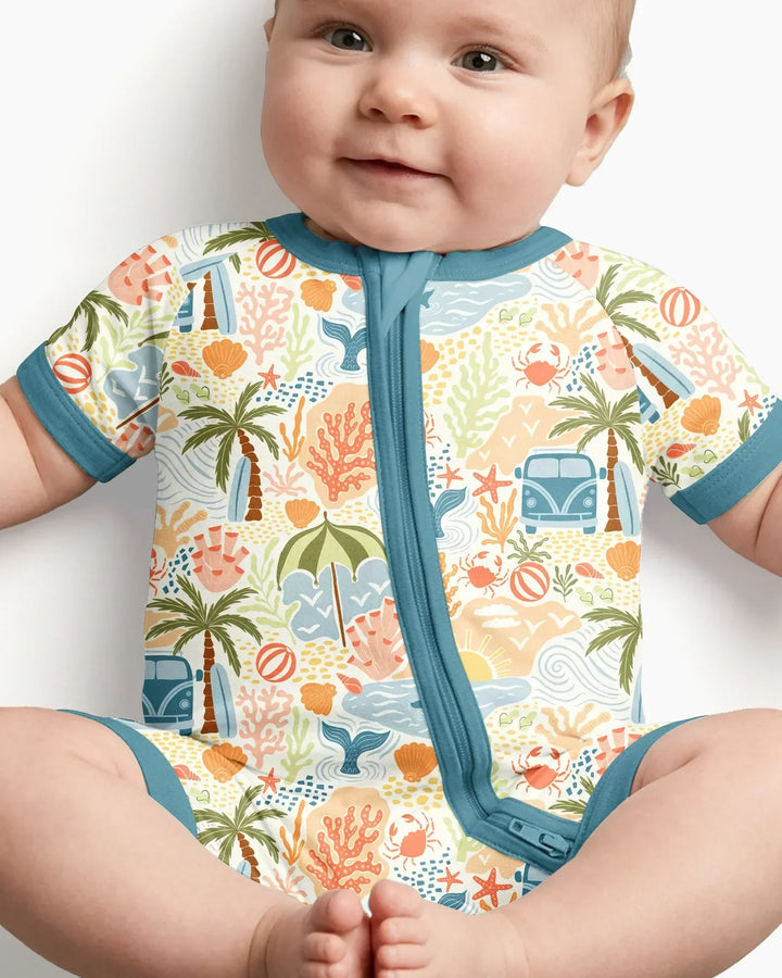 Beachy Boho Bamboo Shorty Zippy