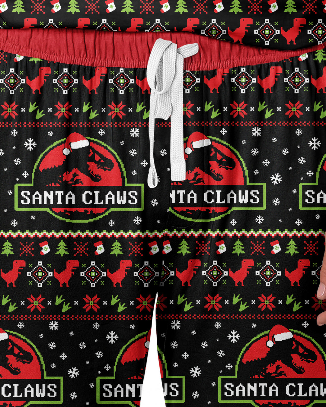 Santa Claws Christmas Bamboo Men's Pajama Set