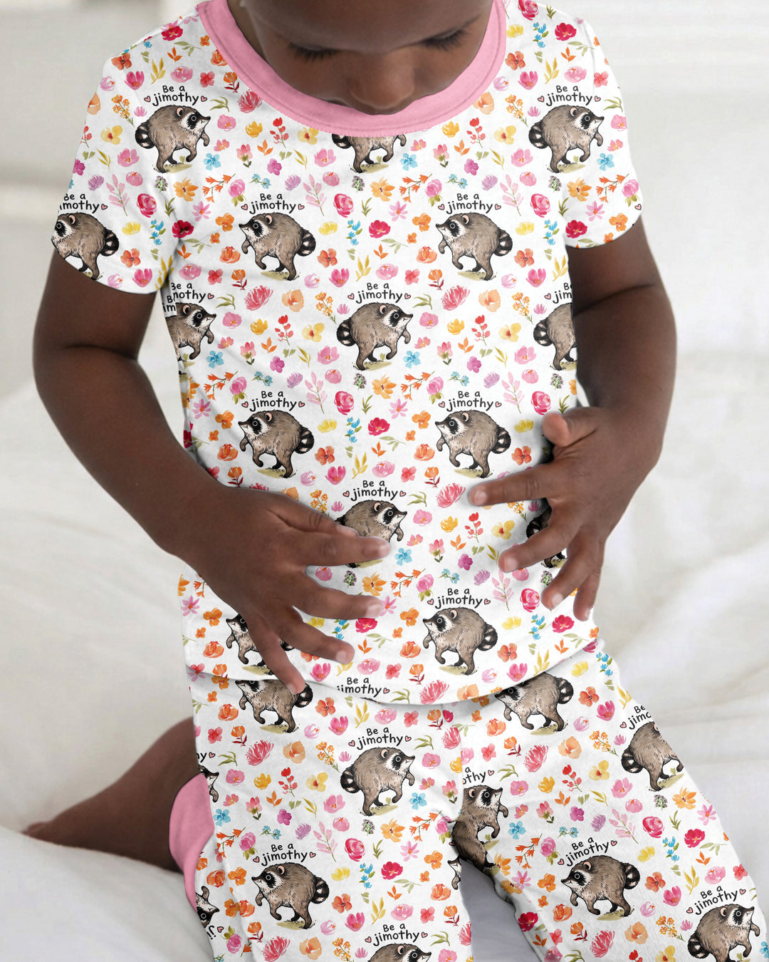 Be A Jimothy Family Matching Bamboo Two Piece Short Sleeve Pajama Set