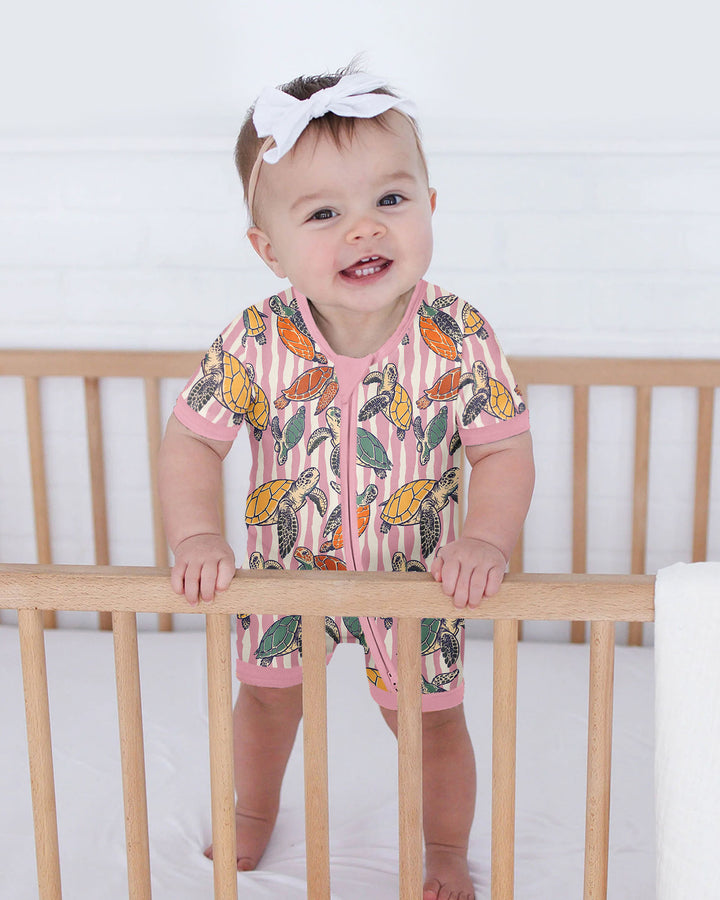 Turtle Bay Family Matching Bamboo Shorty Zippy