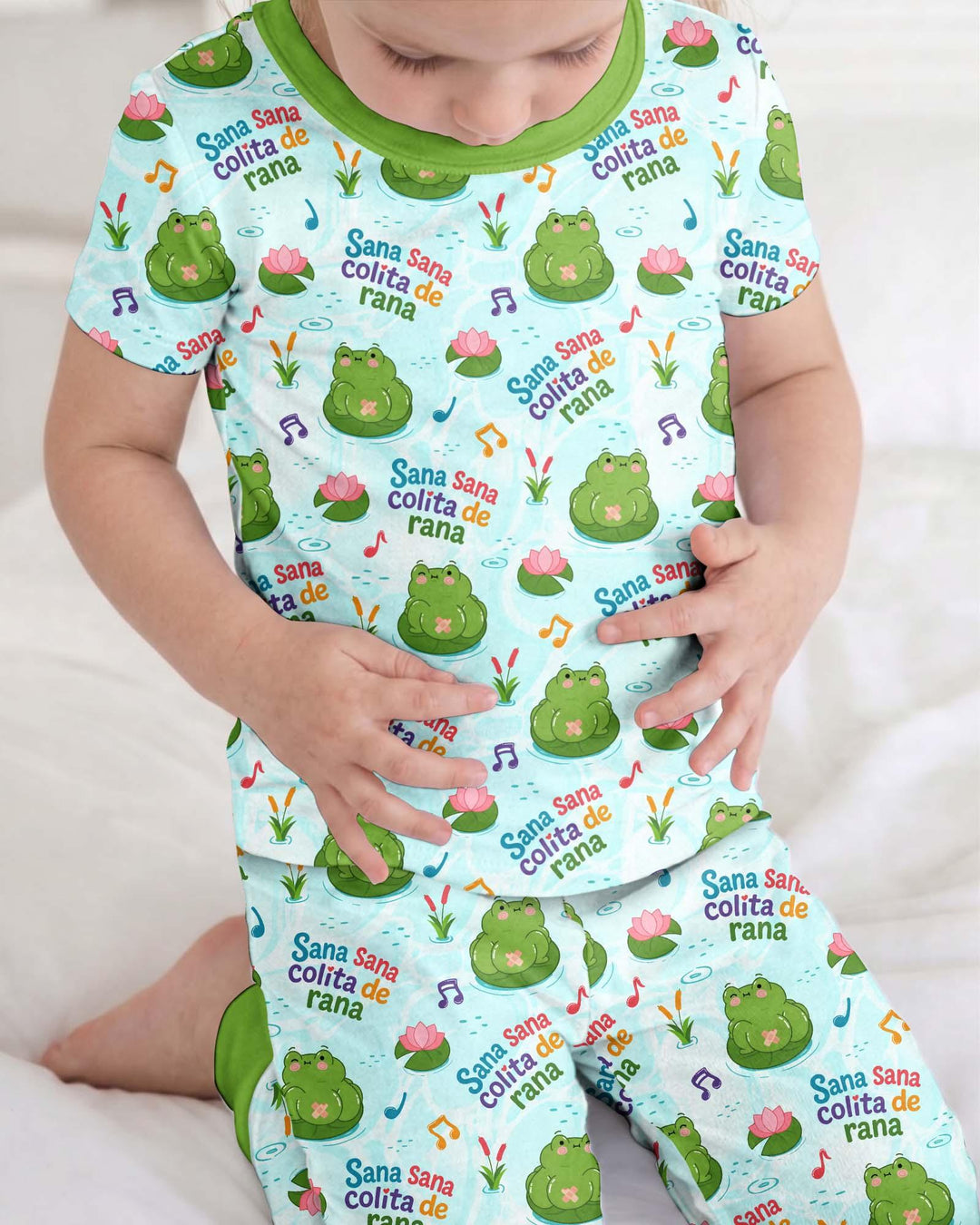 Sana Sana Colita De Rana Bamboo Two Piece Short Sleeve Pajama Set