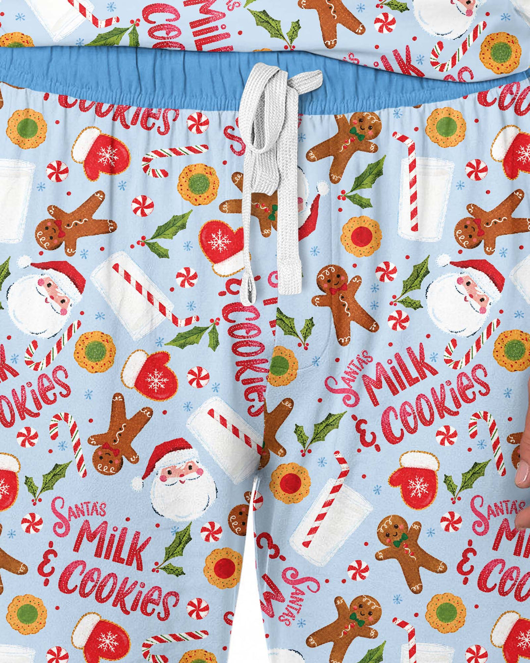 Santas, Milk and Cookies Bamboo Men's Pajama Set
