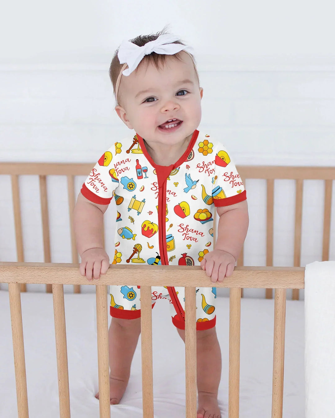 Shanah Tovah U'Metukah Bamboo Shorty Zippy