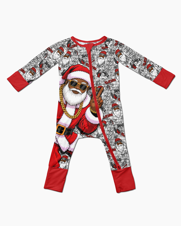 Santa Swag Christmas Bamboo Convertible Zippy