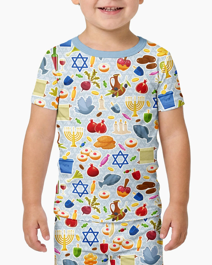 Shana Tovah Bamboo Two Piece Short Sleeve Pajama Set