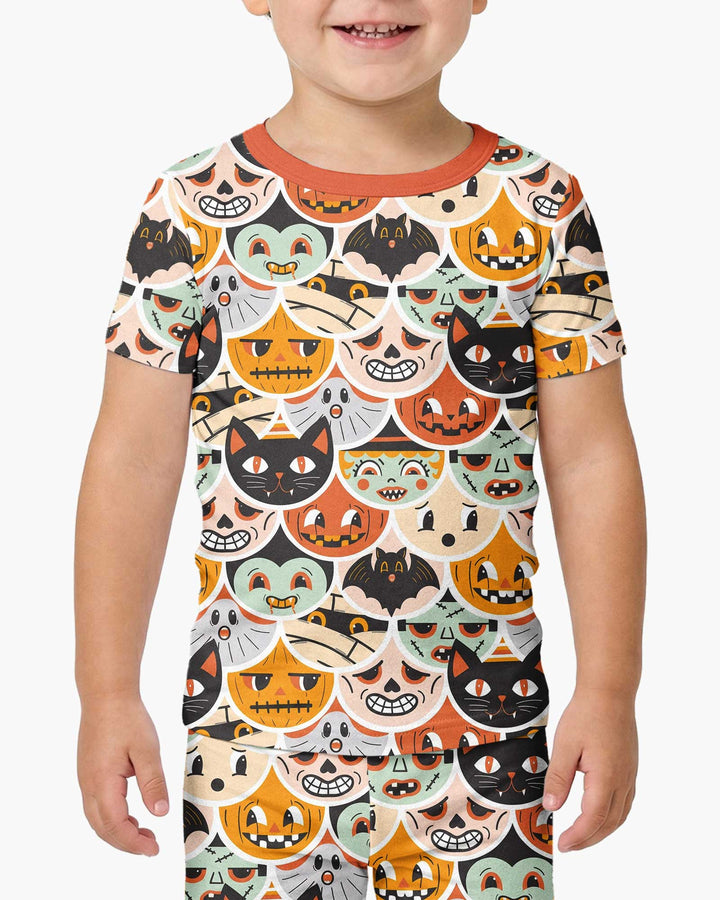 Monster Mash-Up Bamboo Two Piece Short Sleeve Pajama Set