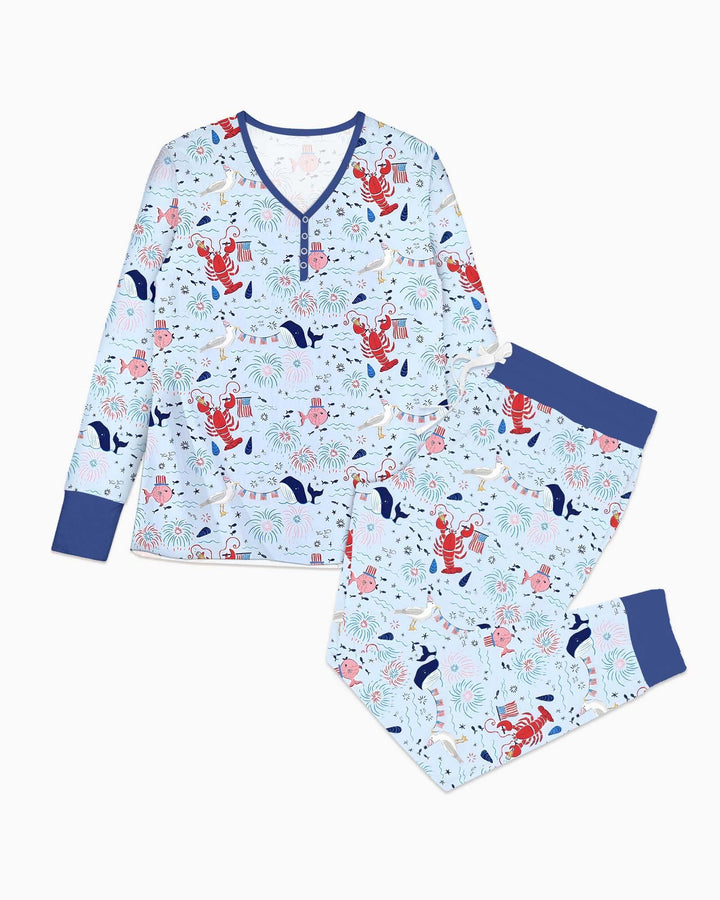 250 Summers Strong Matching Family Bamboo Women Pajama Set